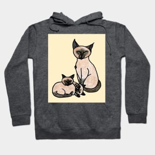 Sleepy Siamese Hoodie